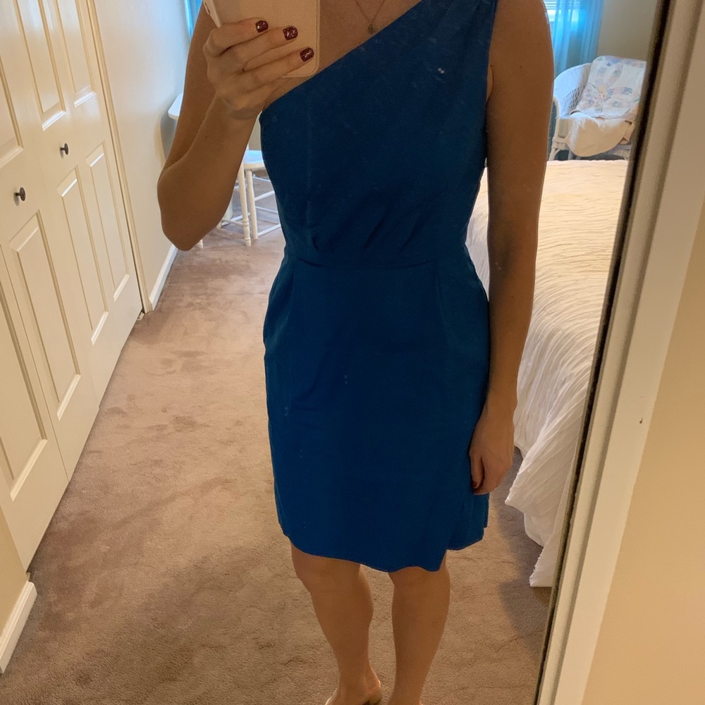 J.Crew one shoulder cocktail dress